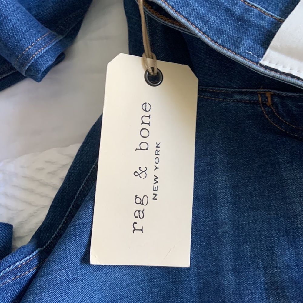 rag & bone New York Dre Low-Rise Slim Boyfriend Jeans - Picture 6 of 7